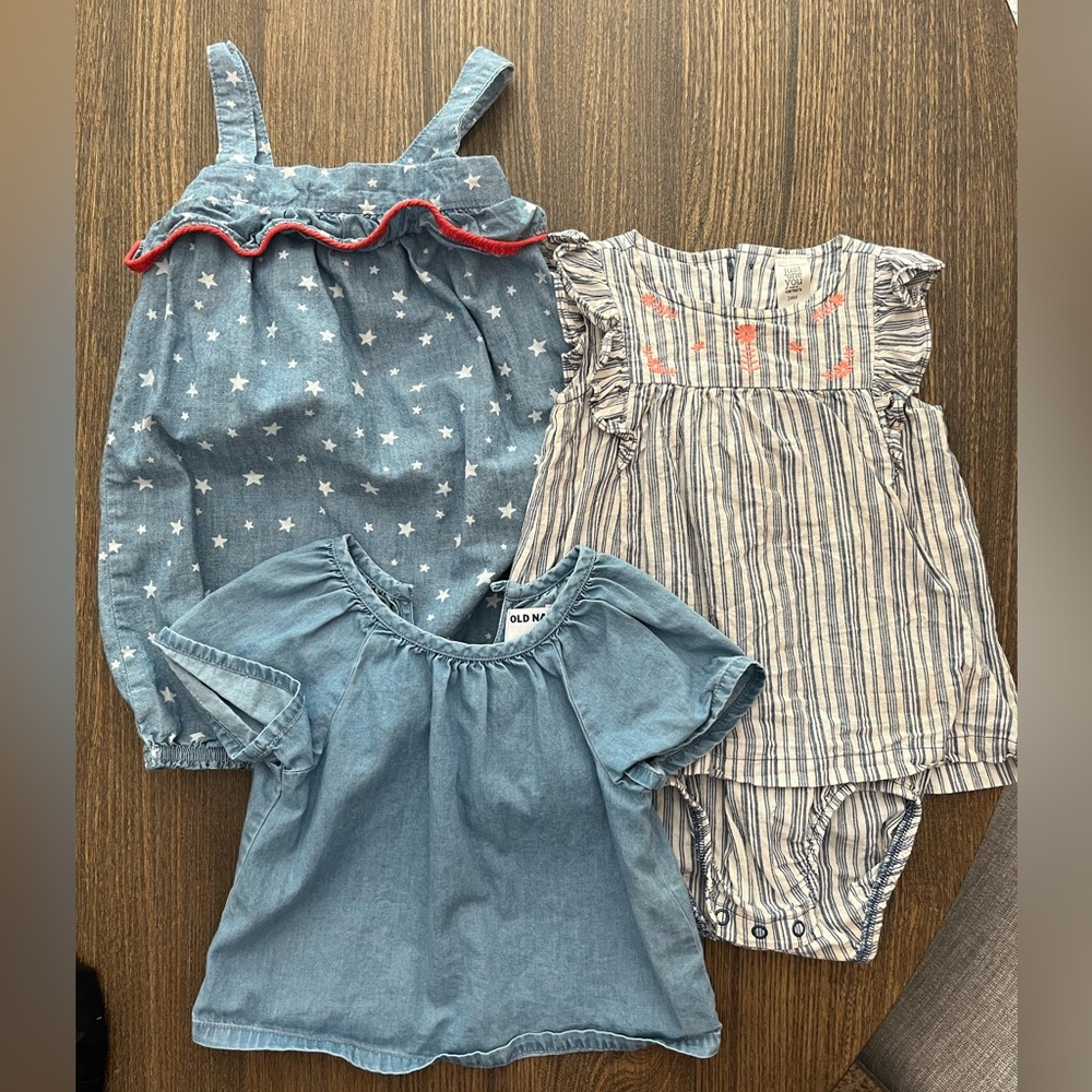 Toddler Denim Rompers and More